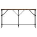 vidaXL Konzolový stolík dymový dub 140x23x75 cm kompozitné drevo