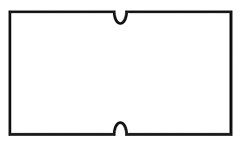 cenovkové etikety 22x12 COLAPLY - biele (pre etiketovacie kliešte) 1.250 ks/rol.