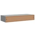 vidaXL Nástenná zásuvková polica sivá 60x23,5x10 cm MDF