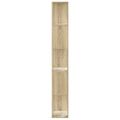 vidaXL Knižnica 5 políc dub sonoma 45x23,5x162,5 cm kompozitné drevo