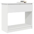 vidaXL Konzolový stolík so zásuvkami biely 85,5x38,5x74,5 cm