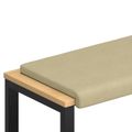 vidaXL Vankúš na lavičku manšestr Šedá zelená Hĺbka 35 cm