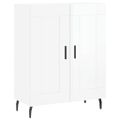 vidaXL Vysoká skrinka lesklá biela 69,5x34x180 cm spracované drevo