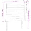 vidaXL Čelo postele so záhybmi tmavozelený 93 x 23 x 118/128 cm zamat