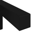 vidaXL Stojace nohy 12 ks Čierna 57 x 57 x 100 mm Železo