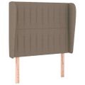 vidaXL Boxspring posteľ s matracom sivohnedý 100x200 cm látka
