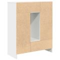 vidaXL Komoda so zásuvkami a dvierkami, biela 73x31x90 cm