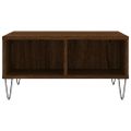 vidaXL Konferenčný stolík hnedý dub 60x60x30 cm kompozitné drevo