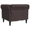 vidaXL Pohovka Chesterfield tmavosivá látka