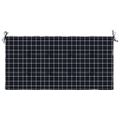 vidaXL Podložka na záhradnú lavičku čierne kocky 100x50x3 cm látka
