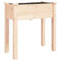 vidaXL Kvetináč s vložkou 71x37x76 cm jedľový masív