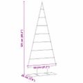 vidaXL Kovový vianočný stromček Zlatá 125 cm Povrchovo upravená oceľ