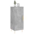vidaXL Komoda betónovo sivá 34,5x34x90 cm spracované drevo