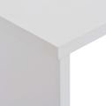 vidaXL Barový stôl s 2 vrchnými doskami biely 130x40x120 cm