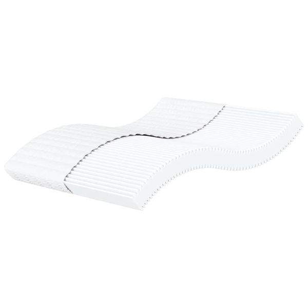 vidaXL Penový matrac biely 180x210 cm tvrdosť H2 H3
