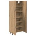 vidaXL Highboard 2 ks Remeselný dub 69,5 x 34 x 180 cm