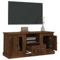 vidaXL TV skrinka hnedý dub 100x35,5x45 cm kompozitné drevo