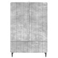vidaXL Servírovacia skriňa so zásuvkou Betónovo sivá 66 x 34,5 x 97 cm