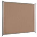 vidaXL Plotový panel 5 ks látkový 900x180 cm sivo-hnedý