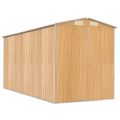 vidaXL Záhradná kôlňa bledohnedá 192x440x223 cm pozinkovaná oceľ