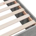 vidaXL Posteľný rám betónový sivý 200x200 cm kompozitné drevo