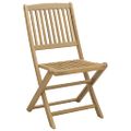 vidaXL Skladacie stoličky 6 ks 48,5x57x90 cm Masívne drevo Akácia