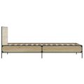 vidaXL Posteľný rám dub sonoma 90x190 cm kompozitné drevo a kov