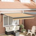 vidaXL Sklopná markíza Viacfarebný 300 x 250 x 165 cm Textil a kov