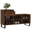 vidaXL Botník hnedý dub 102x36x60 cm spracované drevo