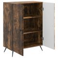 vidaXL Servírovacia skriňa Dymový dub 66 x 34,5 x 90 cm