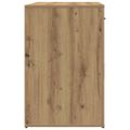 vidaXL Stôl dub artisan 100x49x75 cm kompozitné drevo