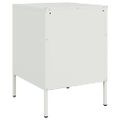 vidaXL Nočné stolíky 2 ks biele 36x39x50,5 cm oceľ