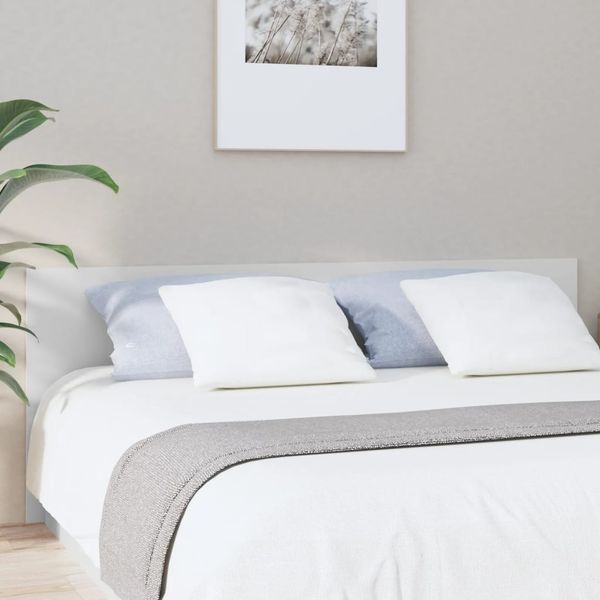 vidaXL Čelo postele biele 200x1,5x80 cm spracované drevo