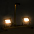 vidaXL LED reflektor s rukoväťou 2x20 W teplé biele svetlo