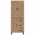vidaXL Highboard 2 ks Remeselný dub 69,5 x 34 x 180 cm