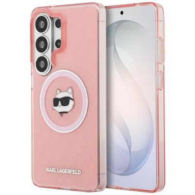 Karl Lagerfeld puzdro IML Repeated Choupette MagSafe pre Samsung Galaxy S26 Ultra ružová