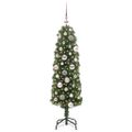 vidaXL Umelý vianočný stromček Zelená 120 cm PVC, oceľ a plast
