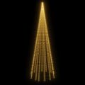 vidaXL Vianočný stromček na stožiari teplé biele svetlo 732 LED 500 cm