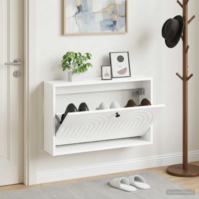 vidaXL Nástenný botník ALKMAAR 71 x 17 x 43 cm Kompozitné drevo