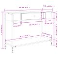 vidaXL Konzolový stolík dub sonoma 100x34,5x75 cm kompozitné drevo