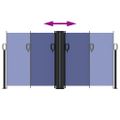vidaXL Zaťahovacia bočná markíza, modrá 120x600 cm