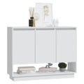 vidaXL Komoda biela 97x31x75 cm kompozitné drevo