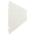 vidaXL Obrubník trávnika 10 ks 15 x 103 cm Biela