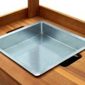 vidaXL Záhradný servírovací vozík z akáciového dreva 92x43,5x141,5 cm