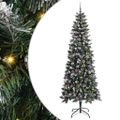 vidaXL Umelý vianočný stromček Zelená 240 cm PVC, plast a oceľ