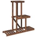 vidaXL Stojan na kvetiny 81x25x75,5 cm masívna jedľa