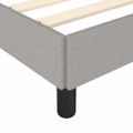 vidaXL Posteľ bez matraca bledosivý 80x200 cm látka