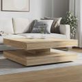 VidaXL konferenčný stolík otočný o 360 stupňov dub sonoma 90x90x34,5cm