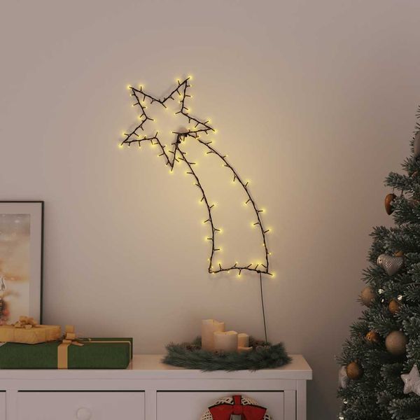 vidaXL Vianočné osvetlenie silueta padajúcej hviezdy 115 LED diód