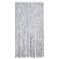 vidaXL Záves proti hmyzu, biely a sivý 100x220 cm, ženilka